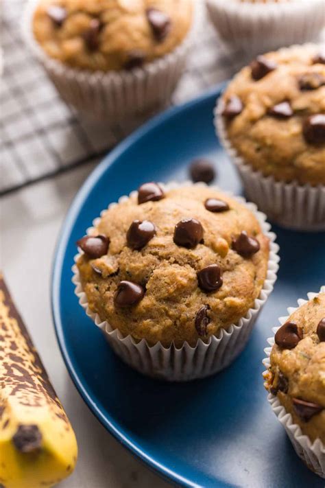 Banana Zucchini Muffins A Saucy Kitchen