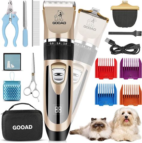 Pet Shaver Rechargeable Cordless Electric Hair Clippers Set Glwec In