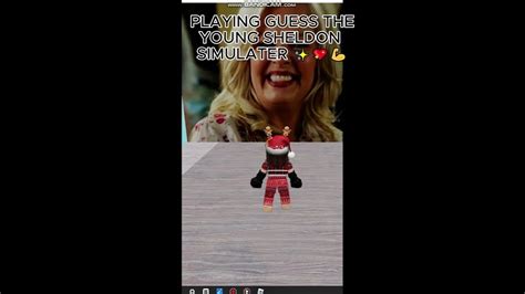 Playing Guess The Young Sheldon Character Roblox Shorts Fyp Youtube