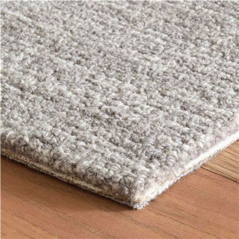 Crosshatch Wool Micro Hooked Rug Dove Grey Maine Cottage¨