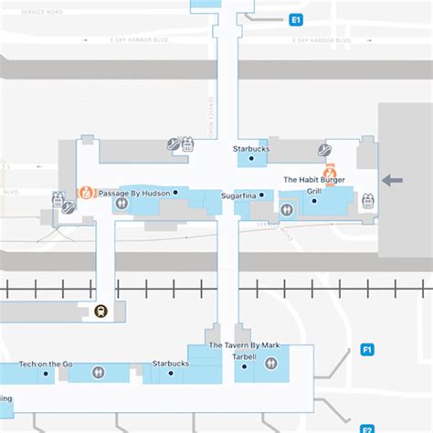 Phoenix Sky Harbor Airport Map Phx Terminal Guide