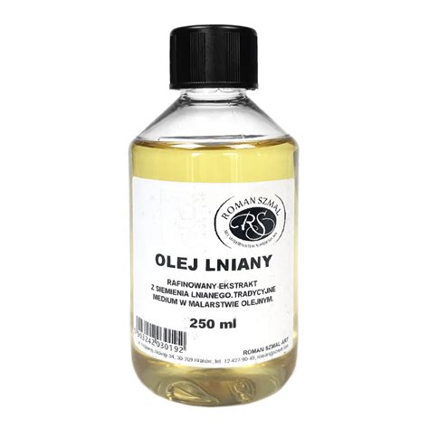 Olej Lniany Do Farb Olejnych Rafinowany Roman Szmal 250 Ml