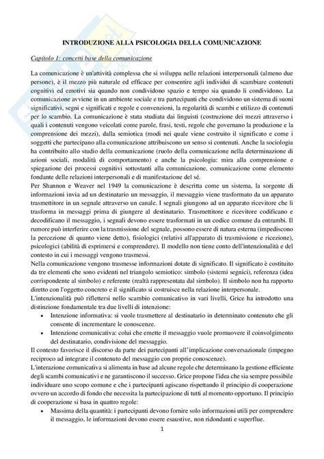 Riassunto Esame Psicologia Della Comunicazione Prof Tonetti Lorenzo