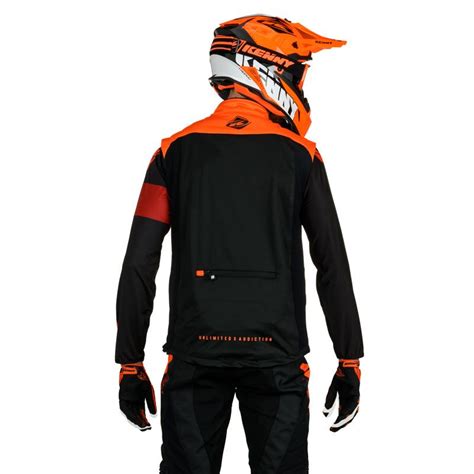 Veste Enduro Kenny Bodywarmer Black Neon Orange Pilote Tout