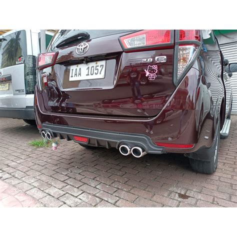 Toyota Innova Universal Rear Bumper Body Kits Diffuser Shopee Philippines