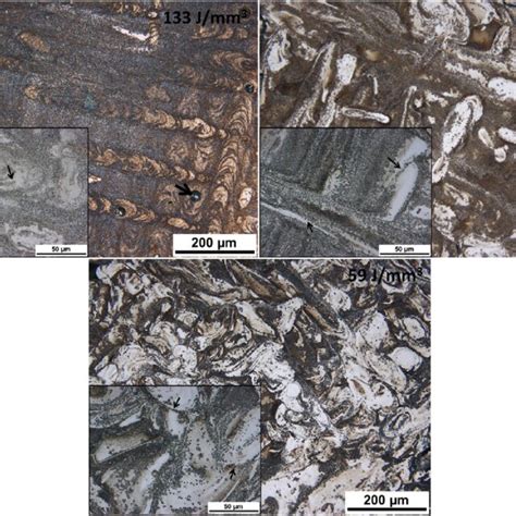 Low Magnification Microstructures Of L PBF Processed Ti TiN Ti 5 Si 3