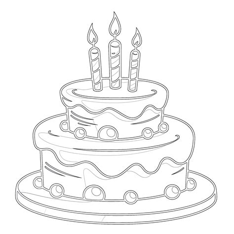 Printable Coloring Pages Of Birthday Cake [2025]