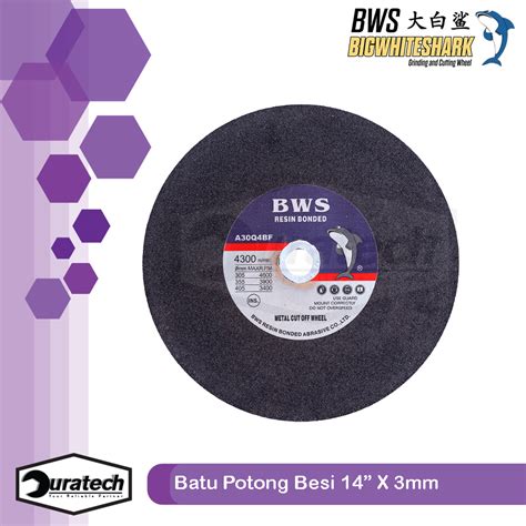 Batu Potong Gerinda Besi 14 Mata Gerinda 14 Inch Cut Off Wheel BWS