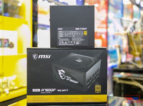 Nguồn máy tính MSI MPG A750GF 750W 80 Plus Gold Full Modular Màu Đen