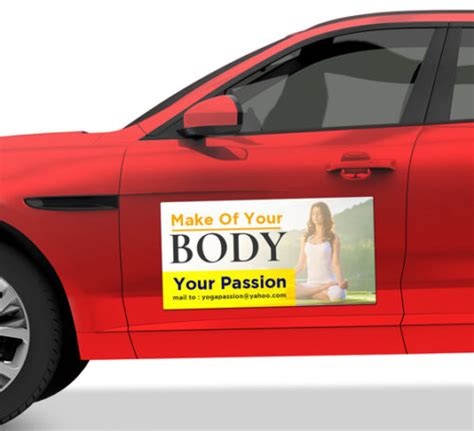 Custom Sizes Magnetic Signs Get Noticed On The Road
