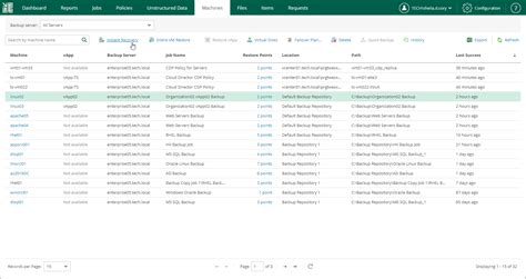 Step 1 Launch Instant Recovery Wizard Veeam Backup Enterprise Manager Guide