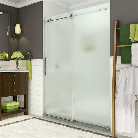 Aston Coraline 44 48 In X 76 In Completely Frameless Sliding Shower