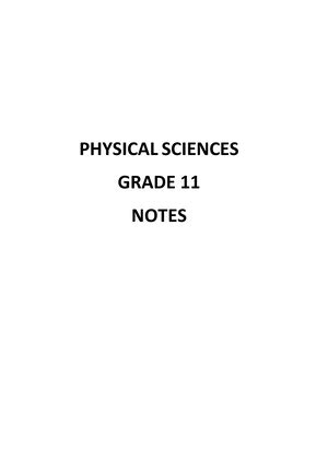 Physical Sciences Memo June 2023 Grade 11 OR Tambo Inland District