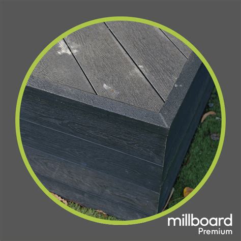 Millboard Composite Decking Square Edging Burnt Cedar Emebred 32m Ebay