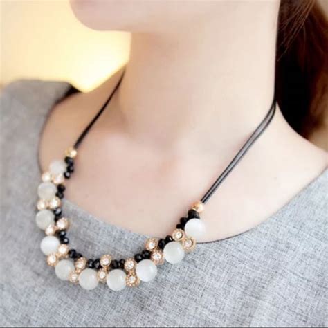 Korean Necklace Womens Fashion Jewelry And Organisers Necklaces On