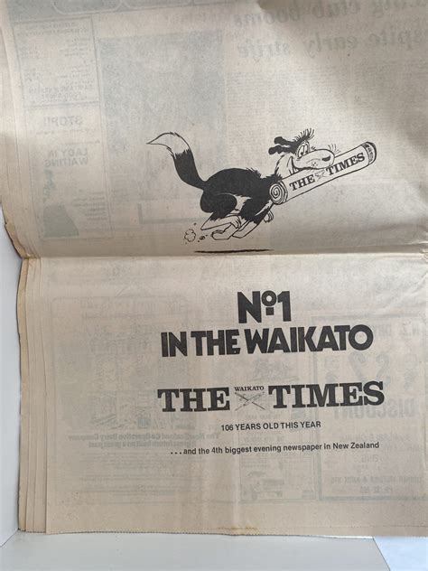 Old Newspaper The Waikato Times 8 February 1978 Hamilton 100 Years Old