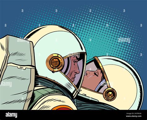 Happy Astronauts Stock Vector Images Alamy