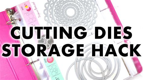 Crafty Hack How To Store Cutting Dies In A Binder Youtube