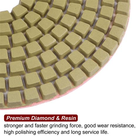 Pcs Grits Premium Diamond Polishing Pads Wet Dry For Stone