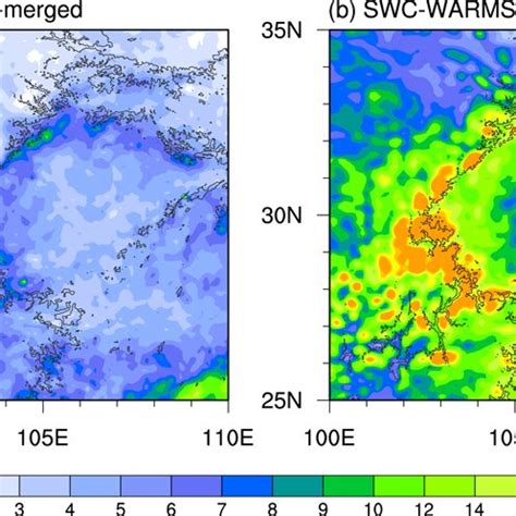 The Spatial Distributions Of Daily Precipitation Amount Derived From