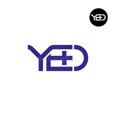 yed monogram stock illustrations  yed monogram stock illustrations