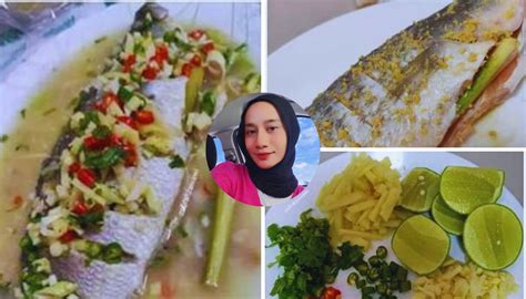 Resipi Ikan Siakap Stim Limau Masak Dalam Kuali Je