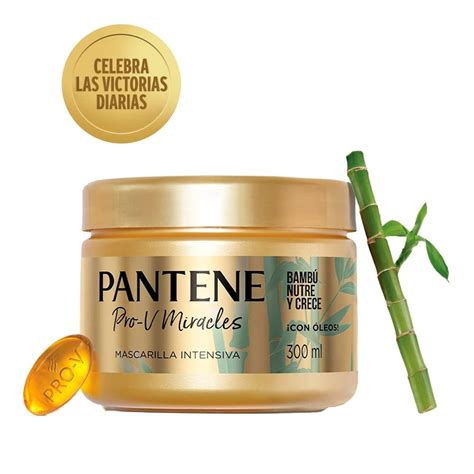 Mascarilla Capilar Pantene Pro V Miracles Bamb Nutre Crece Intensiva