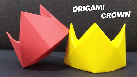 Easy Origami Crown How To Make A Paper Crown Origami Crown Tutorial Youtube