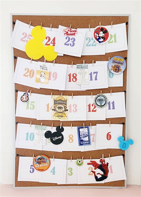 DIY Disney Countdown Calendar A Few Small Adventures