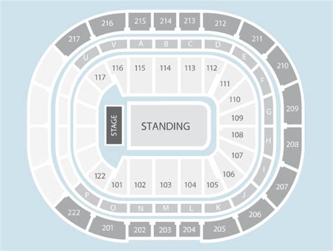 Standing Seating Plan Manchester Arena