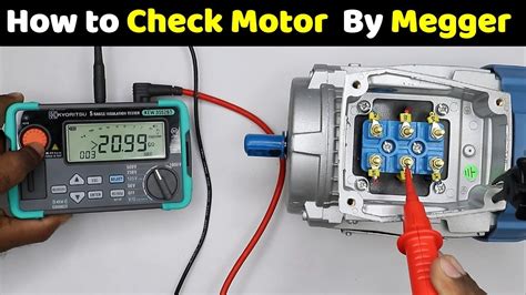 How To Check Motor With Megger Induction Motor Test With Megger