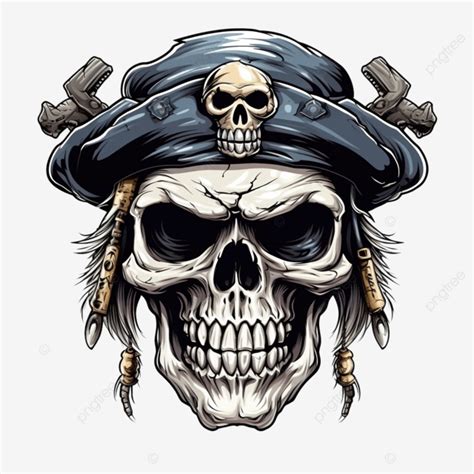 Pirate Captain Crossbones Eye Patch Skull Pirate Hat Crossbones Eye