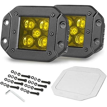 Amazon Flush Mount Led Pods Offroadtown Pcs W Driving