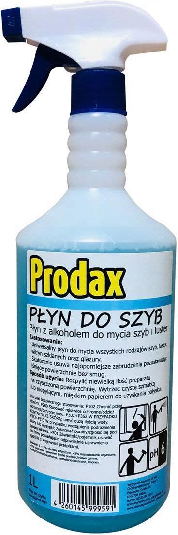 Prodax P Yn Do Mycia Szyb I Luster L Z Alkoholem Opinie I Atrakcyjne