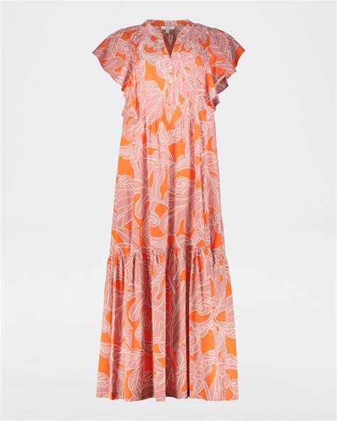 Demi Printed Pintuck Dress Poetry Clothing Store