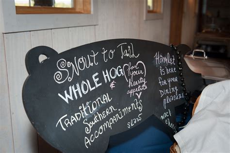 We Had A Whole Pig Roast This Was The Fun Sign Next To It Our Caterer