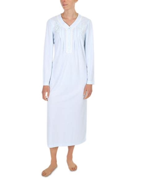 Miss Elaine Plus Size Embroidered Long Nightgown Macys