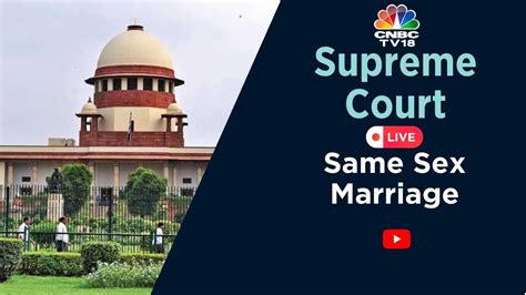 CNBC TV18 LIVE Same Sex Marriage Case CJI Chandrachud With Bench