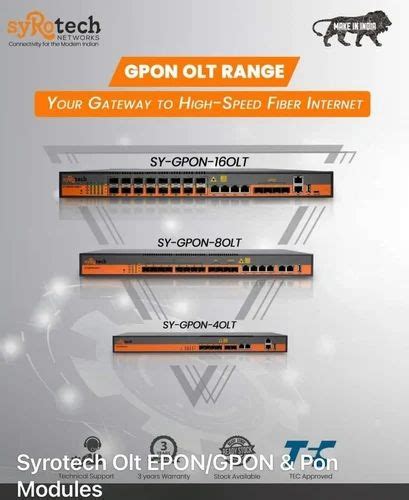 Syrotech Port Epon Olt Size Hxwxd Mm X Mmx Mm At Rs