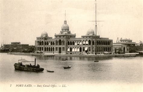 Suez Canal Company Offices Port Said Egypt Postcards