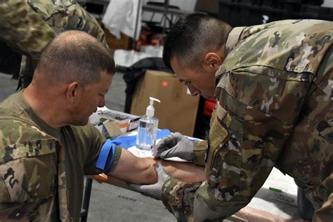 Th Armored Brigade Combat Team Hosts Blood Drive For Walking Blood