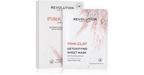 Revolution Skincare Pink Clay комплект платнени маски с детокс ефект