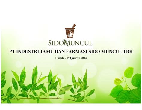 Pdf Pt Industri Jamu Dan Farmasi Sido Muncul Tbk Muncul Presentation