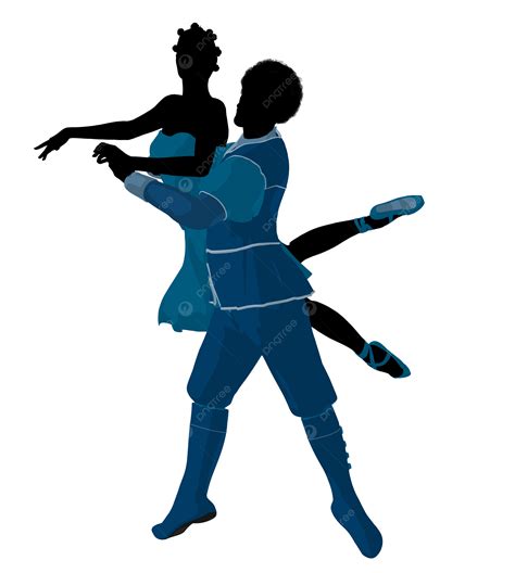 Pareja De Ballet Afroamericano PNG dibujos Silueta Artes Escénicas