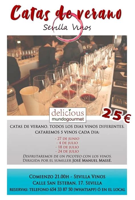 Ficha De Evento Catas De Verano De Sevilla Vinos