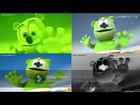 Gummy Bear Song Hd Four Double Fast Versions At Once Youtube