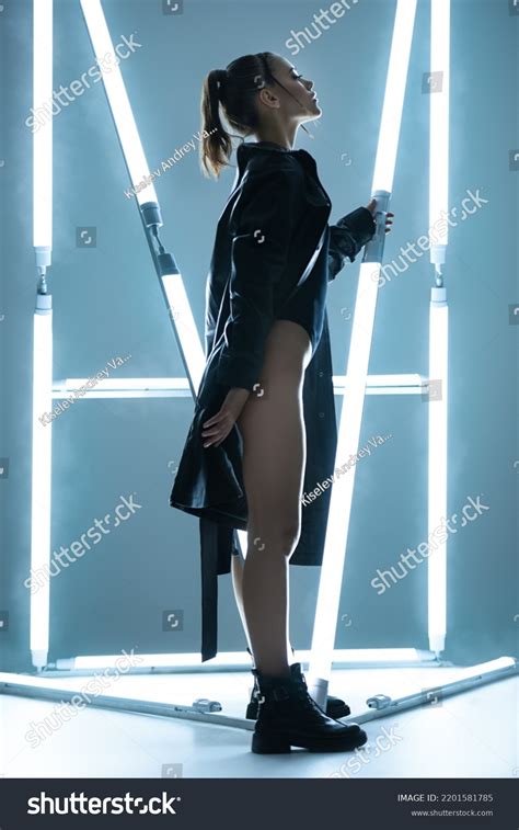 Cool Sexual Brunette Girl Model Poses Stock Photo Shutterstock