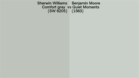 Sherwin Williams Comfort Gray Sw 6205 Vs Benjamin Moore Quiet Moments 1563 Side By Side