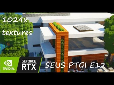 Minecraft 4k RTX 3080 SEUS PTGI E12 Shaders 1024x Texturepack