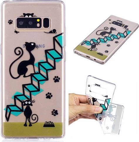 Softcase Hoes Katten Op Trap Samsung Galaxy Note 8 Bol